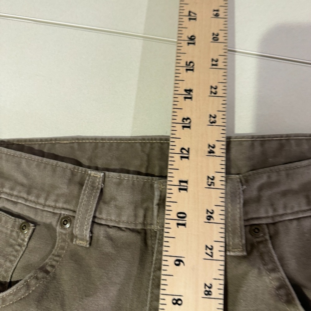 Carhartt Pants Mens 34x32 Brown Loose Original Fit Carpenter Canvas Workwear - Picture 10 of 15